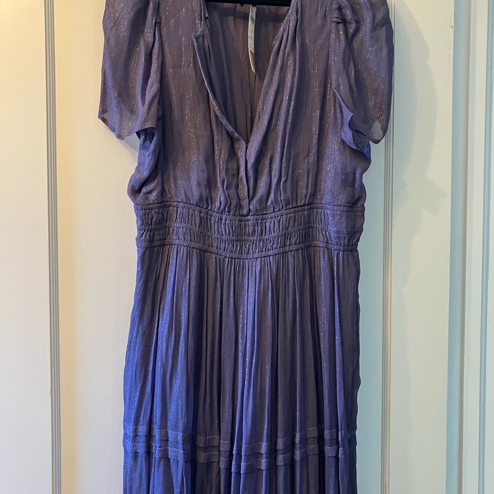 Somerset sparkle and blue purple Anthropologie dress. NWT XL